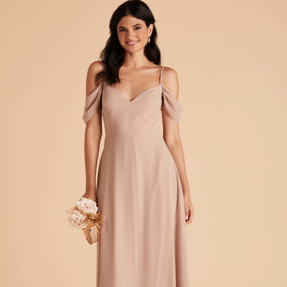 XS Taupe Birdy Grey Devin Convertible Dress